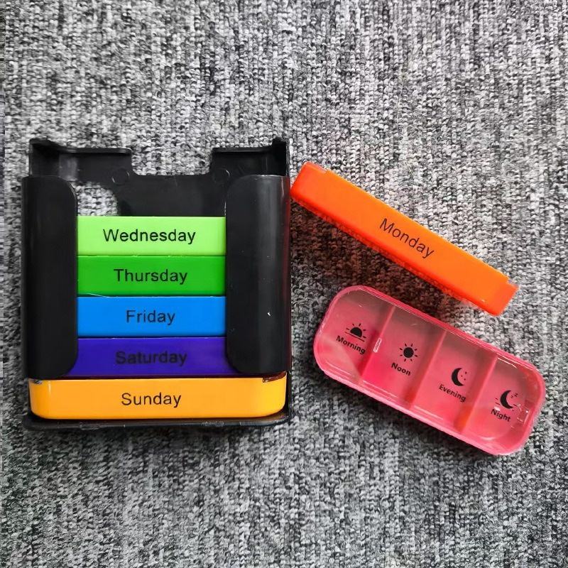 Limited Time: 30% OFF 🔥Portable 7-Day Medicine Box - 28 Compartments Custom Food-Grade Plastic Weekly Pill Storage Box