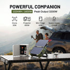 🍃Portable Power Station ✅ Subsidized Price✅ 1024Wh LiFePO4 Battery 1600W AC Output PWM Controller Solar Generator Pure Sine Wave Outdoor Camping RV