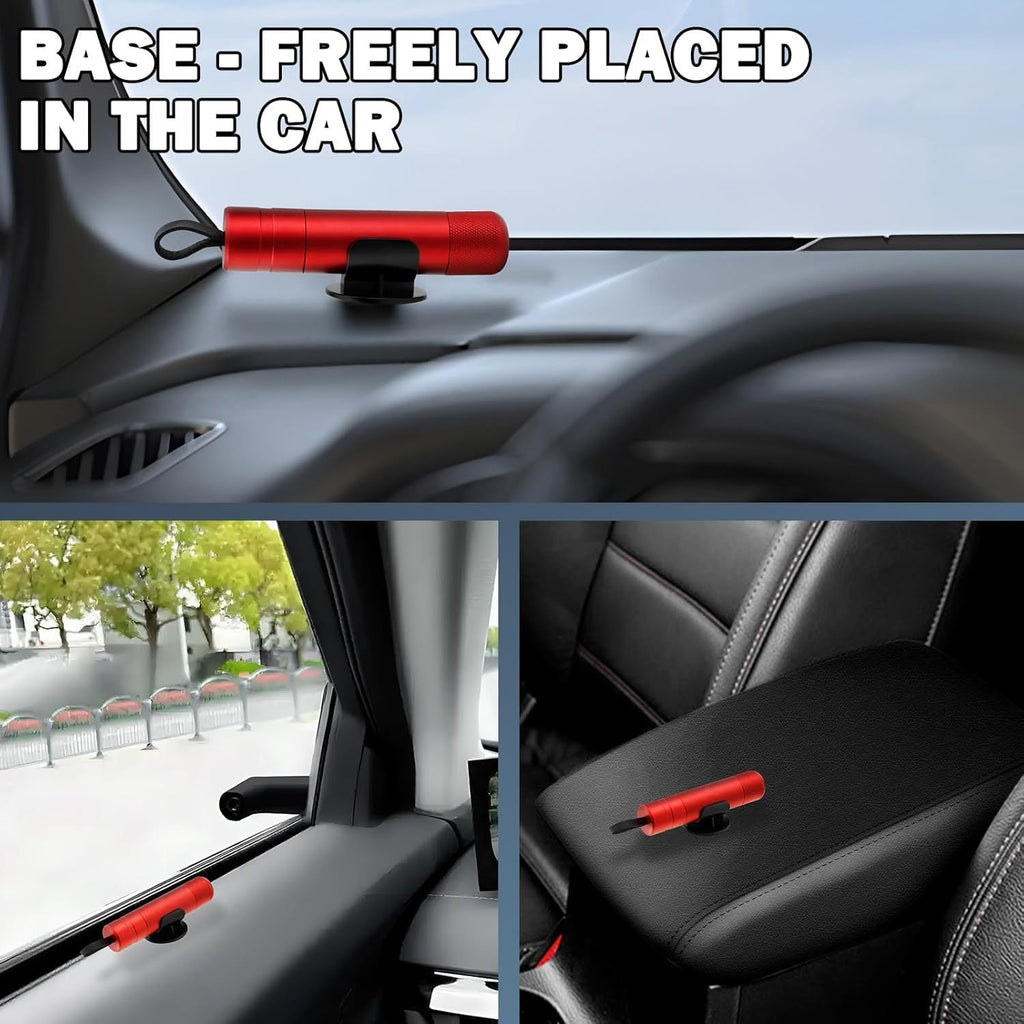 2 Pack 2026 Upgraded Safety Hammer | Underwater Glass Breaker, Seatbelt Cutter, Emergency Escape Tool for Cars + Free Test Glass Gift