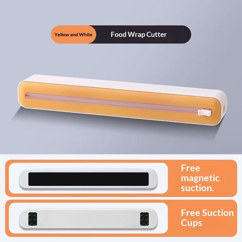 2 in 1 Food Film Dispenser Wrap Dispenser With Cutter Storage Box - Cuts Cling Film & Aluminum Foil, Adjustable-Final 4 Hours: 50%OFF 🔥