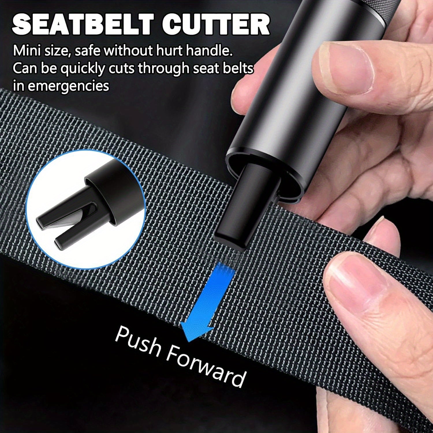 2 Pack 2026 Upgraded Safety Hammer | Underwater Glass Breaker, Seatbelt Cutter, Emergency Escape Tool for Cars + Free Test Glass Gift