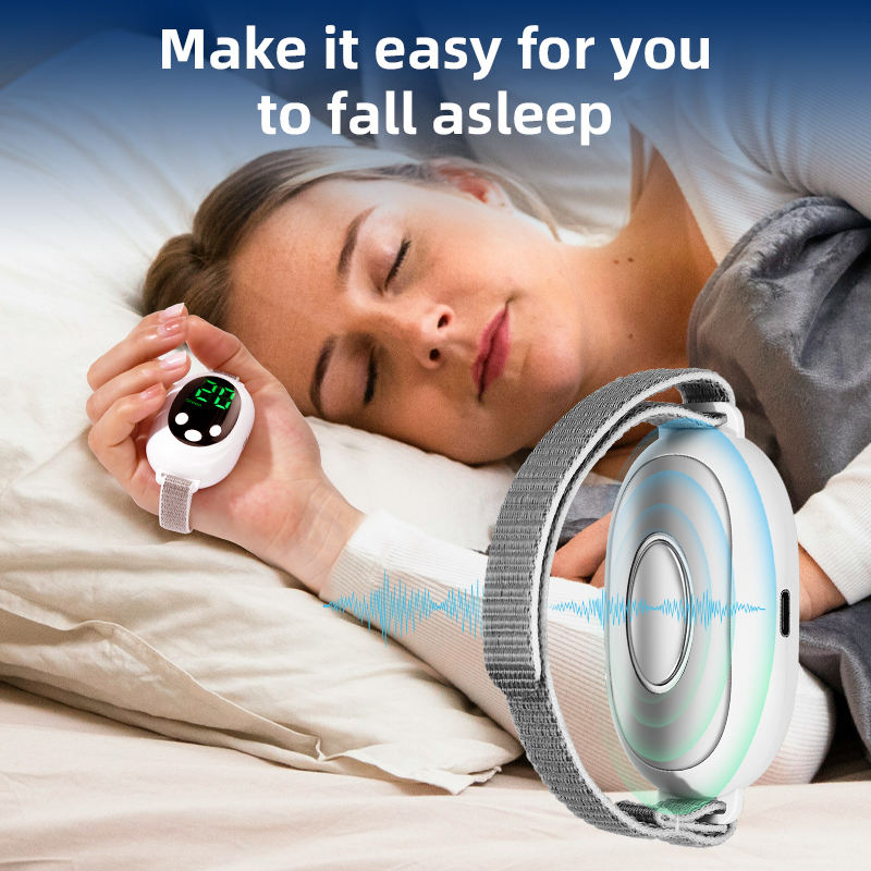 2026 New Handheld Microcurrent Sleep Aid Device, EMS Low Frequency Pulse Palm Massager, Portable Smart Sleep Instrument for Insomnia, Stress & Anxiety Relief