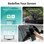 Limited-Time Offer🔥11.4" Portable Touch Screen Car GPS Navigator, 4K Ultra HD LCD Car Display, Wireless CarPlay & Android Auto, Worldwide Map Support, USB Plug and Play Car Entertainment System with 1 Year Warranty
