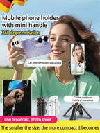 Limited Time: 30% OFF 🔥Mini Selfie Stick Foldable 3 in 1 Extendable Grip Phone Shooting Tripod Stand with BT Remote Control