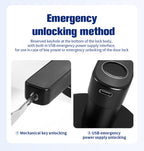 ⚡50% off⚡3 sets Smart Lock, Biometric Fingerprint & Key Card Electronic Security Lock, Anti-Theft Smart Handle Lever Lock, Bluetooth APP Remote Control Keyless Entry Lock for Home Apartment Office Rental