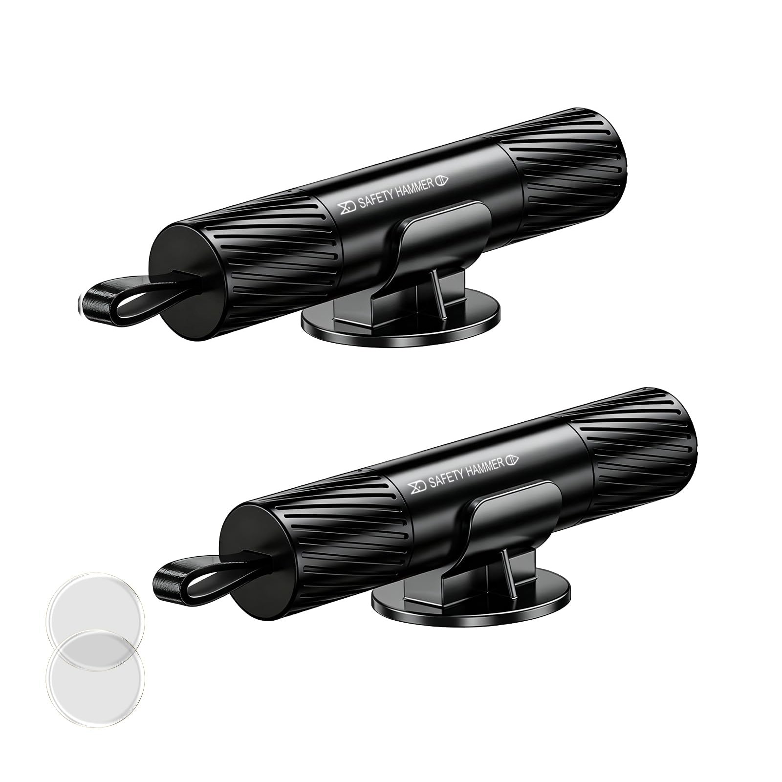 2 Pack 2026 Upgraded Safety Hammer | Underwater Glass Breaker, Seatbelt Cutter, Emergency Escape Tool for Cars + Free Test Glass Gift