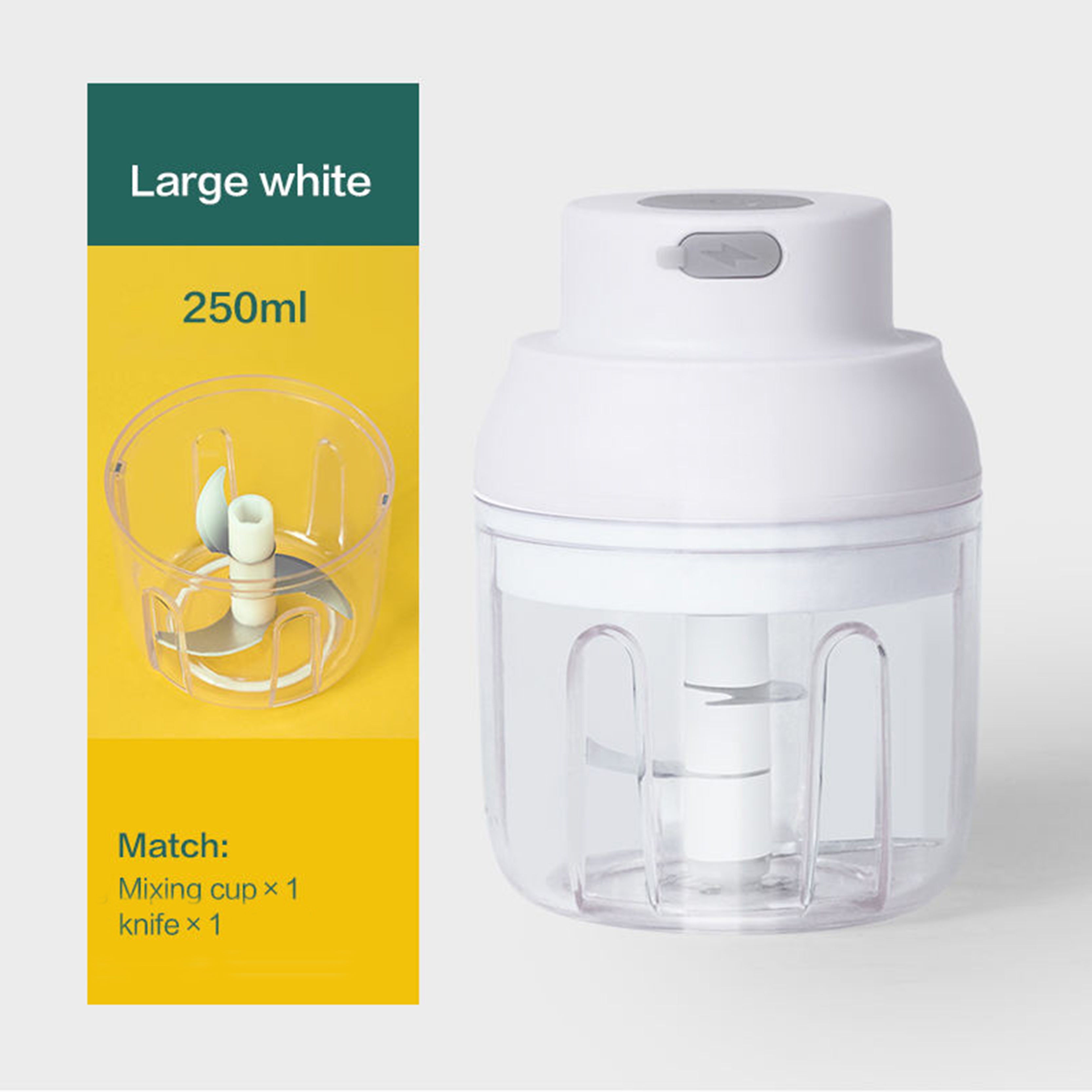 2026 New Mini Electric Food Chopper - Silent USB Charging, Compact Portable Garlic Chopper Kitchen Assistant