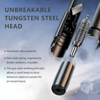 2 Pack 2026 Upgraded Safety Hammer | Underwater Glass Breaker, Seatbelt Cutter, Emergency Escape Tool for Cars + Free Test Glass Gift