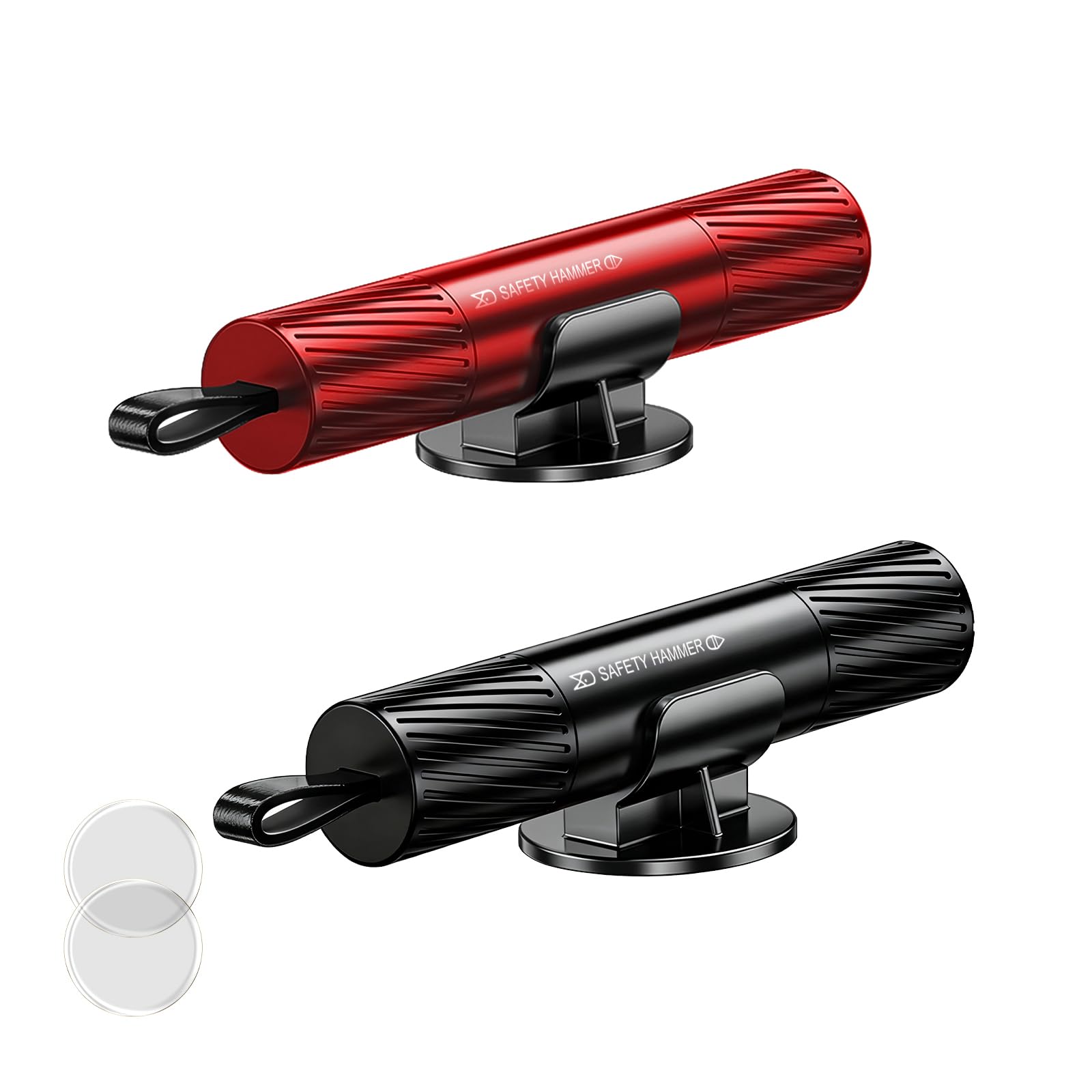 2 Pack 2026 Upgraded Safety Hammer | Underwater Glass Breaker, Seatbelt Cutter, Emergency Escape Tool for Cars + Free Test Glass Gift