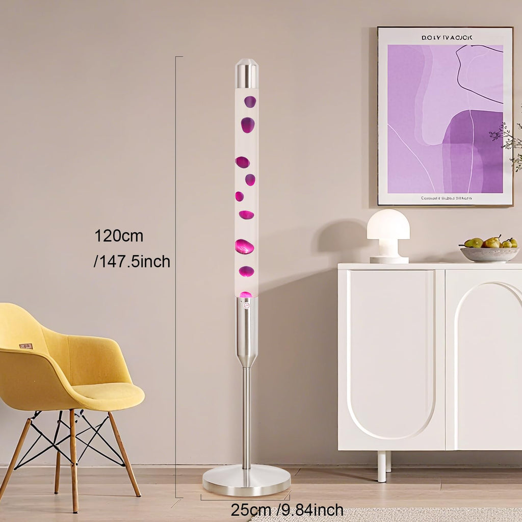 Big Promotion for Sales Boost🔥🔥🔥59-Inch Liquid Motion Lamp, Magma Lamp, Mood Relaxation Light, Purple Wax, Aluminum Alloy and Tempered Glass, Suitable for Home Decoration, Living Room, Office, Bedroom, Cafe