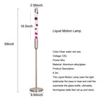 Big Promotion for Sales Boost🔥🔥🔥59-Inch Liquid Motion Lamp, Magma Lamp, Mood Relaxation Light, Purple Wax, Aluminum Alloy and Tempered Glass, Suitable for Home Decoration, Living Room, Office, Bedroom, Cafe