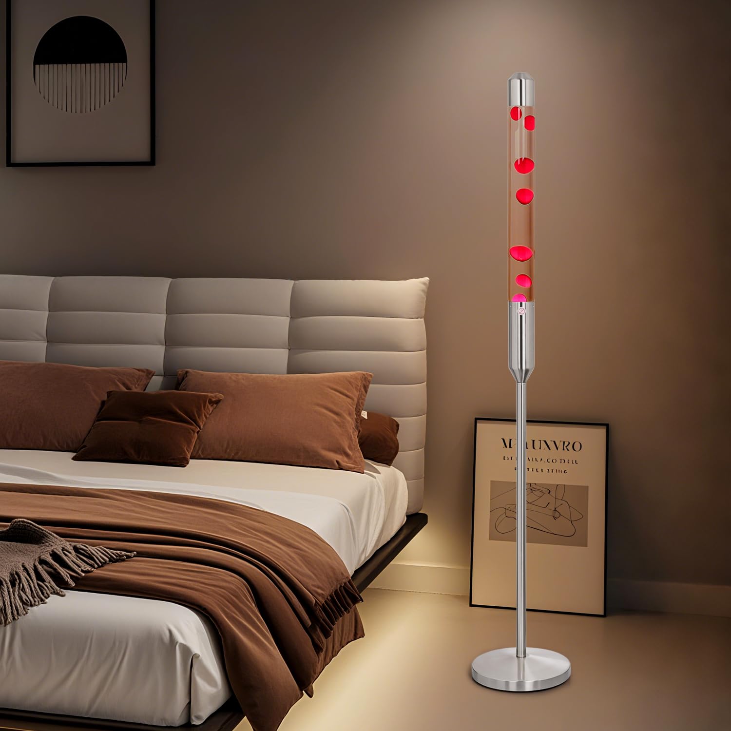Big Promotion for Sales Boost🔥🔥🔥59-Inch Liquid Motion Lamp, Magma Lamp, Mood Relaxation Light, Purple Wax, Aluminum Alloy and Tempered Glass, Suitable for Home Decoration, Living Room, Office, Bedroom, Cafe