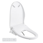 Smart Bidet Toilet Seat with Remote, Suitable for most round toilets,Adjustable Heated Seat&Air Dryer, Endless Instant Warm Water, Multiple Spray Modes, Stainless Steel Nozzle, Soft Close, Deodorizer, 3D Curved