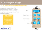 🍃Limited-Time Offer🔥Emoka Portable Whole Body Neck Head Multifunctional Superior Pu Leather Electric Shiatsu Kneading Heating Massage Mattress