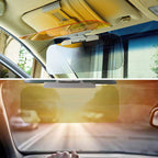 Car Anti-glare Driver Eye Protection Sun Visor Goggles - Yellow/Green, Day/Night Dual Use, Universal Fit