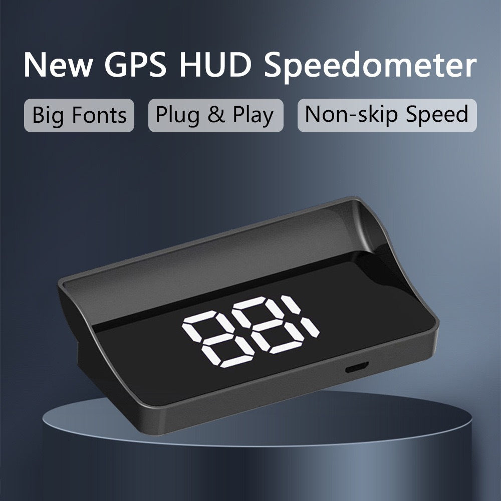 2026 New Car HUD Head Up Display | GPS Speedometer, HD Display, KMH/MPH Switchable, Multifunctional Car Navigation Projector