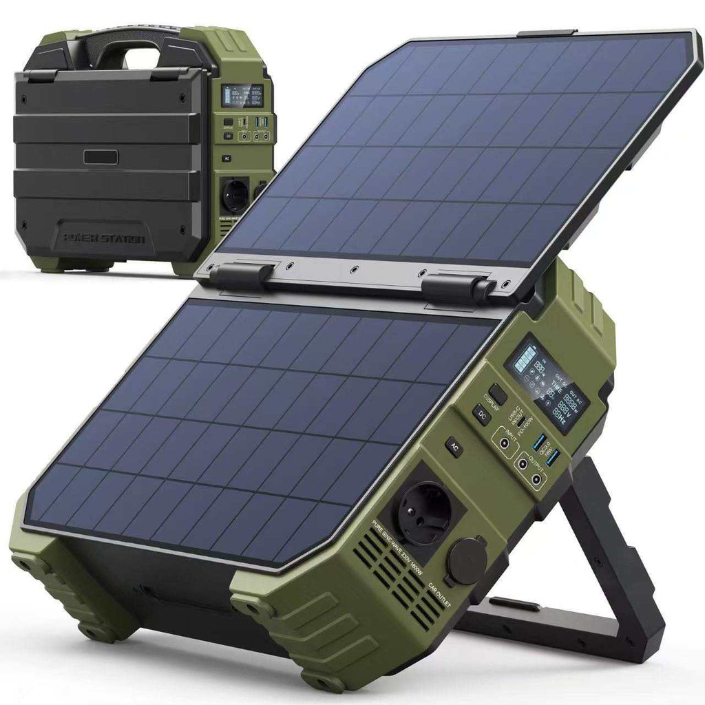 Limited-Time Offer🔥Portable Power Station 1024Wh LiFePO4 Battery 1600W AC Output PWM Controller Solar Generator Pure Sine Wave Outdoor Camping RV