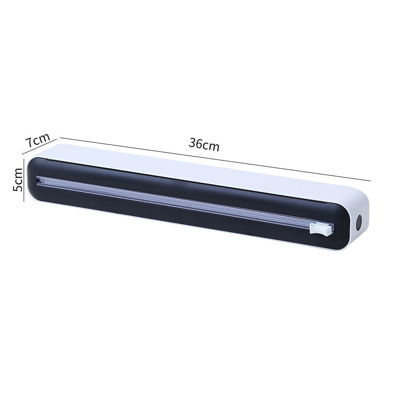 2 in 1 Food Film Dispenser Wrap Dispenser With Cutter Storage Box - Cuts Cling Film & Aluminum Foil, Adjustable-Final 4 Hours: 50%OFF 🔥